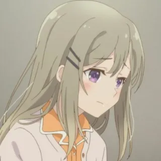 💉 15589781 anime, cartoon, girl, sad, teen, cute telegram sticker