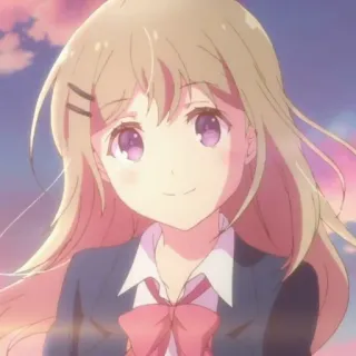 💉 355dce1e anime, girl, cartoon, cute, character, smiling telegram sticker