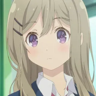 💉 3a5d987d anime, girl, cute, character, portrait, illustration telegram sticker