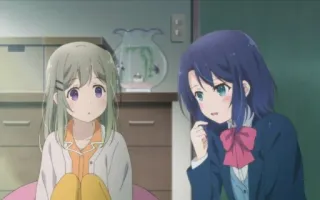 💉 5353c577 anime, girls, school uniforms, cute, friends, japanese animation telegram sticker