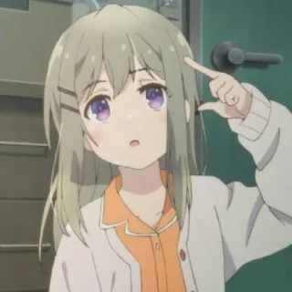 💉 546208f4 anime, girl, cartoon, cute, young, portrait telegram sticker