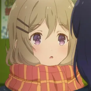 💉 5f986d44 anime, girl, scarf, cute, portrait telegram sticker