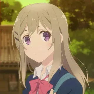 💉 7461c613 anime girl, school uniform, cute, cartoon, anime character, girl, drawing telegram sticker