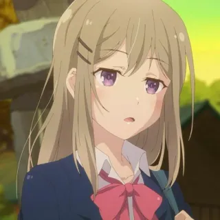 💉 7ea1657e anime, girl, school uniform, cartoon telegram sticker