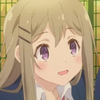 💉 b7f35232 anime, girl, school uniform, cartoon, portrait telegram sticker