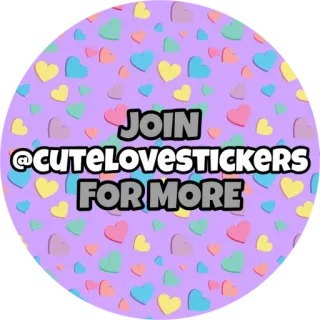 💜 f12c1224 JOIN @CUTELOVESTICKERS FOR MORE สติกเกอร์, น่ารัก, ความรัก, หัวใจ telegram sticker