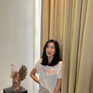 🌸 191b3cfd CRUSHIN' femme, portrait, intérieur, vêtement, t-shirt, mode telegram sticker