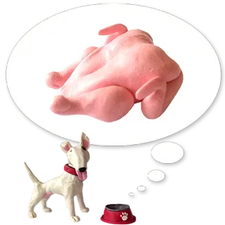 🐓 e4ce25b9 犬, 食べ物, 鶏肉, 夢, 動物, ペット telegram sticker