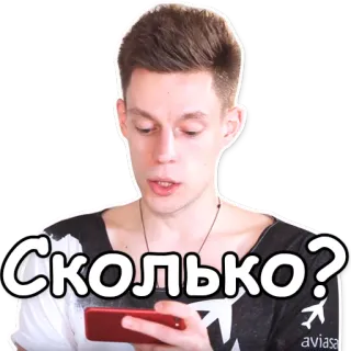 🔬 13dafa14 Сколько? ロシア語, 質問, 質問する, 人, 電話 telegram sticker