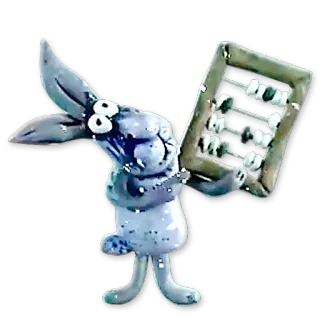 🐰 fe107c65 Hase, Häschen, Abakus, Zählen, Mathematik, Bildung, Spielzeug telegram sticker
