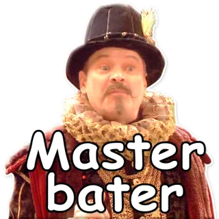 ✋ eda615ce Master bater Erwachsenenhumor, Anspielung, Parodie, derb, Humor, Meme telegram sticker