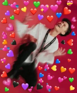 🥒 5edbb173 herzen, liebe, zuneigung, mann, ausdruck, glück, freude whatsapp sticker