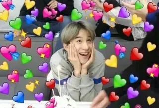 🥒 d46460eb person, herzen, lächeln, glücklich, liebe whatsapp sticker