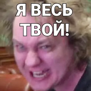 🐵 f8dc8472 Я ВЕСЬ ТВОЙ! Meme, Espressione, Faccia telegram sticker