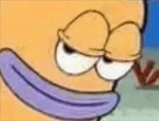 😏 191d60bf Patrick Star Spongebob Squarepants патрик стар, спанч боб, мультяшный персонаж, мем telegram sticker