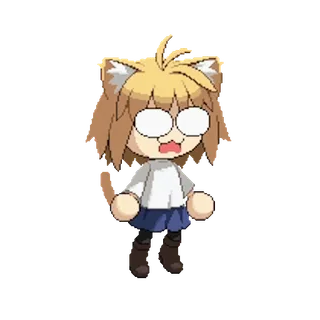 😿 0f179041 Anime, Katze, Neko, Süß, Kawaii, Figur whatsapp sticker