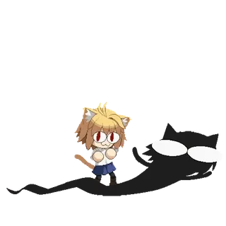 🏨 7c8734c9 Neco Arc Neco Arc, Katze, Anime, Sticker, süß, Cartoon whatsapp sticker