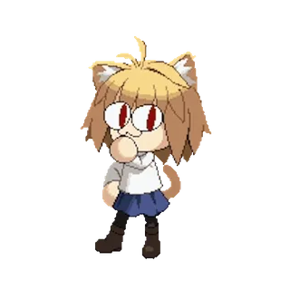 😼 96892fb6 Neco-Arc Anime, Catgirl, Chibi, Lustig, Cartoon, Meme, Neco Arc whatsapp sticker