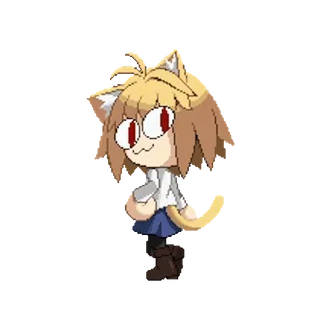 😼 a3c4fa1c Katzenmädchen, Anime, Manga, Pixel Art, Süß, Kawaii whatsapp sticker