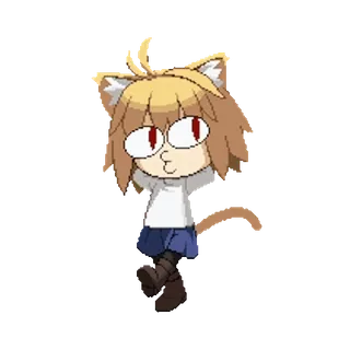 🦿 e1a530b7 Neco-Arc Anime, Katze, Neco Arc, Chibi, Meme, Süß whatsapp sticker
