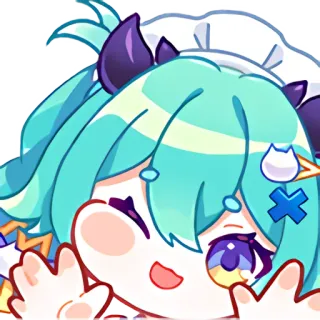 😊 9654e903 Аниме, Милый, Каваий, Манга, Горничная, Мультфильм, Персонаж telegram sticker