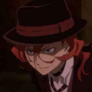 🗞 5e882893 Chuuya Nakahara Bungo Stray Dogs Anime, Manga, Bungo Stray Dogs, Chuya Nakahara, Personaje telegram sticker