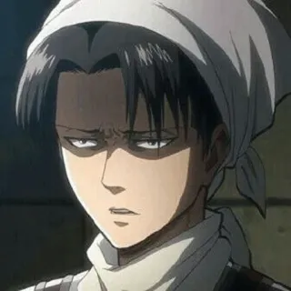 🗞 9db74ea5 Levi Ackerman Attack on Titan Anime, Levi, Ackerman, Ataque a los Titanes, Limpieza, Cocina telegram sticker