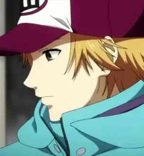 🗞 a4d61dd2 Anime, Manga, Dibujo animado, Personaje, Hombre, Perfil, Sombrero, Pelo rubio telegram sticker