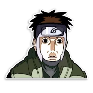 😨 95258c63 Yamato Naruto Anime, Ninja, Hout, Geschokt, Masker telegram sticker