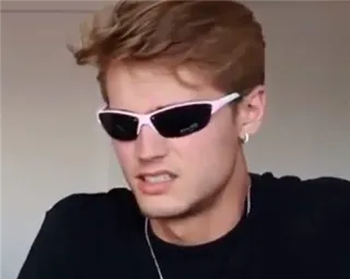 🌟 da7594c1 Mann, Sonnenbrille, Porträt, Person, Kopfschuss telegram sticker