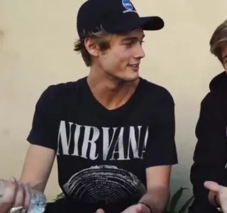 🍪 a987f78e NIRVANA! Nirvana, Band, Musik, Grunge, 90er, T-Shirt telegram sticker