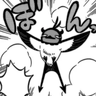 🔌 d4ddaf04 ぽん chim, dễ thương, anime, manga, nhật bản, nhân vật, bản vẽ telegram sticker