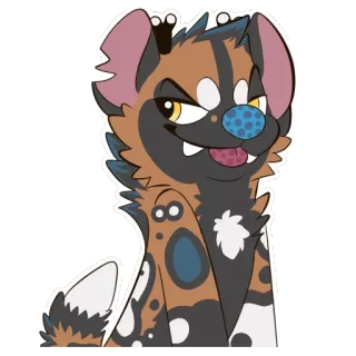 😝 07195af4 Cartoon Hund, Fellwesen, Cartoonfigur, Hund Sticker telegram sticker