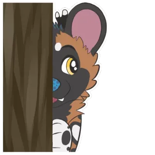 👀 4096b874 Cartoon, Hund, Tier, Süß, Fell, Charakter, Illustration telegram sticker