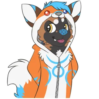 😊 4908973b Furry, Anthropomorph, Cartoon, Tier, Niedlich telegram sticker