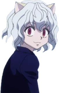 😗 0c59f90a Neferpitou Hunter x Hunter 动漫, 尼飞彼多, 全职猎人, 猫, 奇美拉蚁 telegram sticker