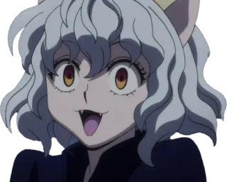 😦 fa6d4c3b Neferpitou Hunter x Hunter 动漫, 卡通, 角色, 尼飞彼多, 全职猎人 telegram sticker