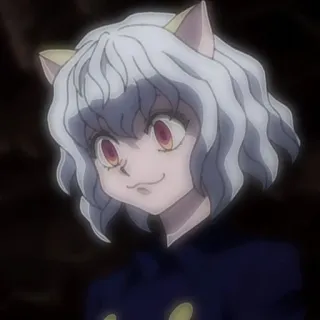 🧊 21d7a9b4 Neferpitou Hunter x Hunter Anime, Kot, Białe włosy, Czerwone oczy, Humanoid, Mrówka telegram sticker