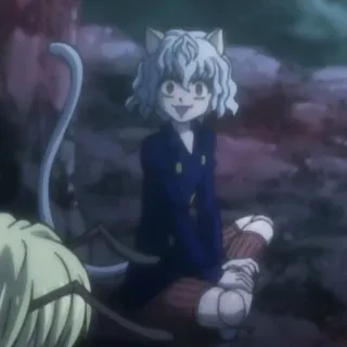 🧊 ed830491 Neferpitou Hunter x Hunter Anime, Kot, Nekomimi, Hunter x Hunter, Uśmiech telegram sticker