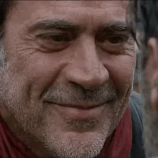 😊 0bf6306e Negan The Walking Dead man, scarf, the walking dead, villain telegram sticker