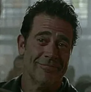 😊 1e9cfb7c Negan The Walking Dead character, walking dead, tv show, villain telegram sticker