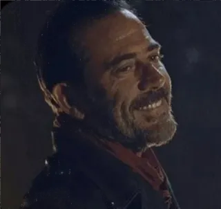 😁 47d99690 Negan The Walking Dead villain, walking dead, character, tv show telegram sticker