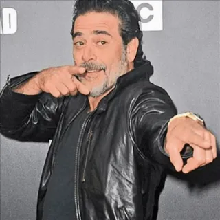 👍 be626a13 Negan The Walking Dead walking dead, actor, tv, character, villain telegram sticker