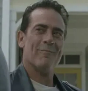 ☺️ d381ba8c Negan The Walking Dead villain, walking dead, character, apocalypse telegram sticker