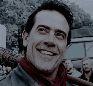 😂 f38fd5f7 Negan The Walking Dead villain, walking dead, baseball bat, lucille, twd telegram sticker