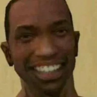 👍 86801e70 CJ Grand Theft Auto: San Andreas CJ, Grand Theft Auto, San Andreas, karakter video game, Meme, tersenyum whatsapp sticker