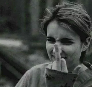 🖕 0f8cc0c6 middelvinger, aanstootgevend, onbeschoft, gebaar, minachting, respectloos telegram sticker