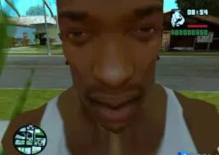 🗿 0a9015f5 CJ Grand Theft Auto: San Andreas videospiel, grand theft auto, san andreas, cj, charakter telegram sticker