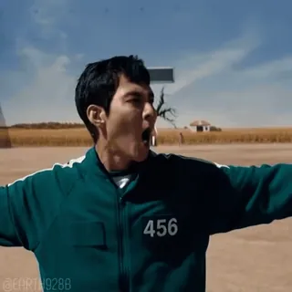 💣 99d34f26 Squid Game 456 Trò Chơi Con Mực, Phim truyền hình Hàn Quốc, Trò chơi sinh tồn, Netflix, Nhân vật, 456, Lee Jung-jae telegram sticker