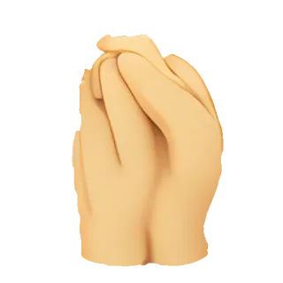 🥑 4887bdc3 mains, prière, emoji, prière telegram sticker